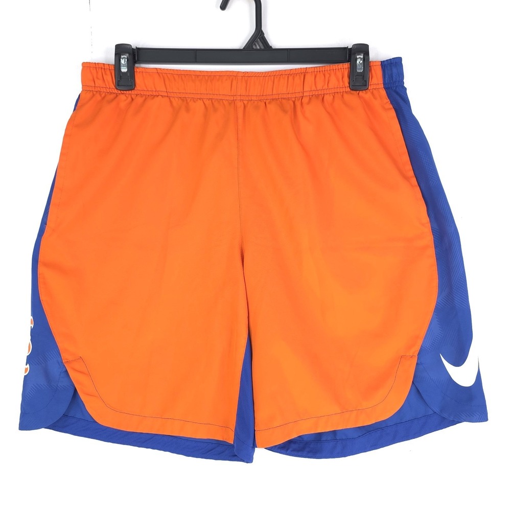 Nike New York Mets Dri-Fit Shorts Men's Size XL Blue Orange MLB Baseball AO1833
